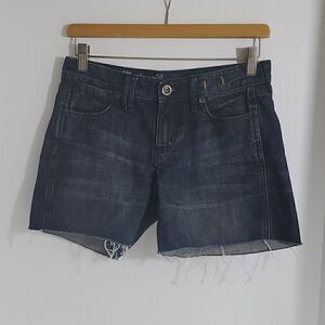 Madewell Denim Cut Off Jean Shorts Dark Wash Size 25